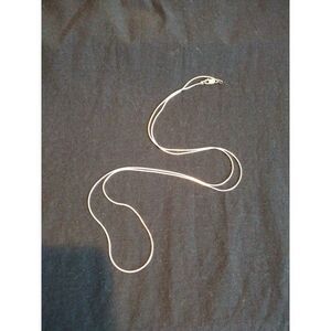 18" Sterling Silver stamped necklace